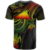 Tokelau Custom T Shirt Reggae Turtle - Polynesian Pride