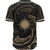 Marshall Islands Polynesian Custom Personalised Baseball Shirt - Gold Tribal Wave - Polynesian Pride