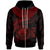 Federated States of Micronesia Polynesian Zip up Hoodie FSM Waves (Red) Unisex Red - Polynesian Pride