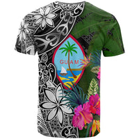 Guam T Shirt Turtle Plumeria Banana Leaf - Polynesian Pride