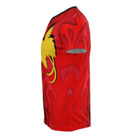 Papua New Guinea T Shirt PNG Flag Flame - Polynesian Pride