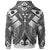Kosrae Custom Hoodie White Seal with Polynesian Tattoo - Polynesian Pride