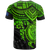 Cook Islands Polynesian T Shirt Cook Islands Flag Green Turtle Hibiscus - Polynesian Pride