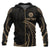 Tahiti Polynesian All Over Custom Zip up Hoodie Gold Tribal Wave Unisex Black - Polynesian Pride