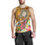 Fiji Men's Tank Top - Turtle Plumeria (Gold) - Polynesian Pride