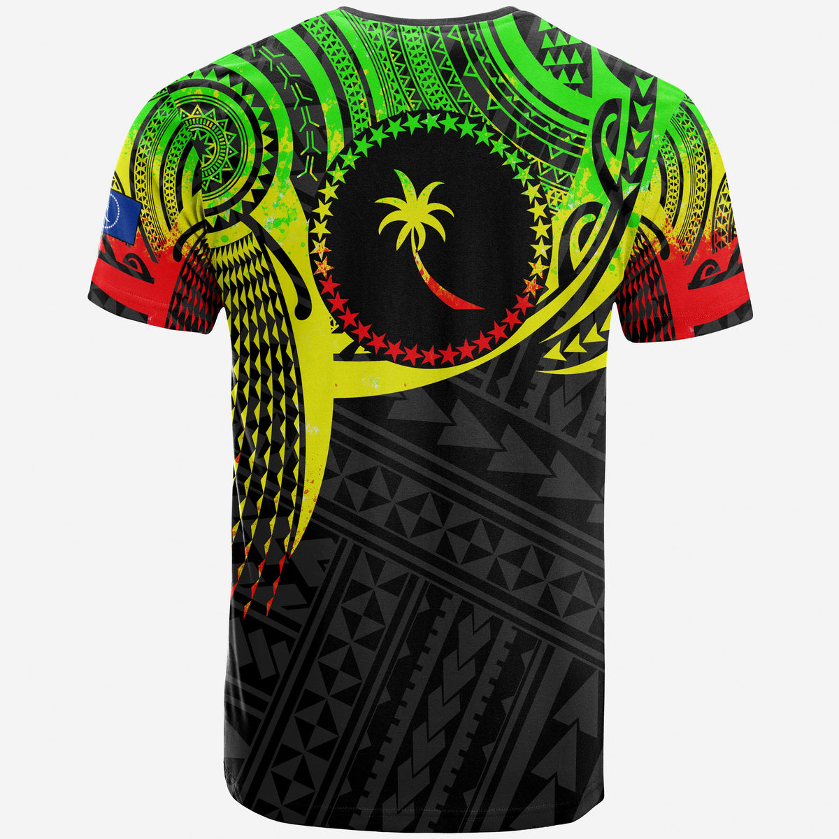 Chuuk Micronesia T Shirt Reggae Tattoo Pattern - Polynesian Pride
