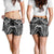 Polynesian Women Short - Guam Symbols With Poly Patterns - Polynesian Pride