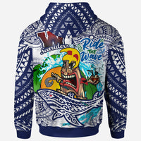 Hawaii Custom Hoodie Waianae High School Tribal Tiki Shark Riders Polynesian Pride Hoodie LT10 - Polynesian Pride