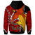 Papua New Guinea Hoodie Custom Paradise Bird of Papua New Guinea with Polynesian Patterns Hoodie - Polynesian Pride