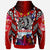 Hawaii Custom Hoodie Waialua High & Intermediate School Super Bulldogs With Sea Turtle Tribal Patterns LT10 - Polynesian Pride