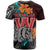 Hawaii Custom T Shirt Waialua High and Intermediate School Polynesian Tribal Pattern LT10 - Polynesian Pride