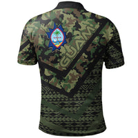 Guam Polo Shirt Custom Guahan Camo Deluxe Polynesian Tattoo Polo Shirt - Polynesian Pride
