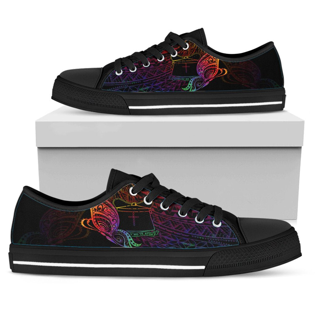 Tokelau Low Top Shoes - Butterfly Polynesian Style - Polynesian Pride