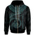 New Caledonia Polynesian Zip up Hoodie New Caledonia Waves (Turquoise) Unisex Turquoise - Polynesian Pride