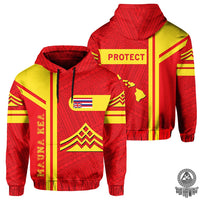 Hawaiian Polynesian Mauna Kea Protest Hoodie Morale Style - Polynesian Pride