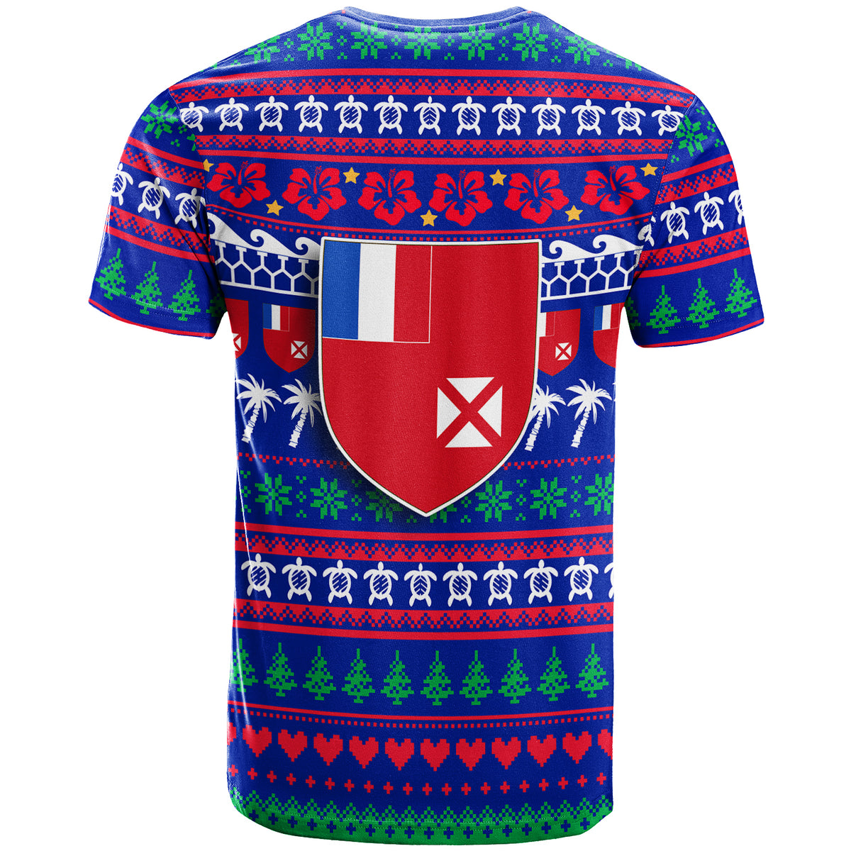 Wallis and Futuna Christmas T Shirt Ugly Christmas LT12 - Polynesian Pride