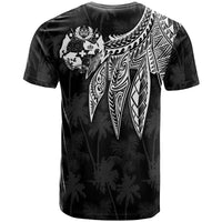 Tonga T Shirt Polynesian Wings (White) - Polynesian Pride