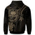 Samoa Custom Zip up Hoodie Gold Turtle - Polynesian Pride