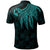 Tonga Polo Shirt Polynesian Wings (Turquoise) - Polynesian Pride