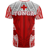 Tonga Polynesian T Shirt Pattern With Seal Red Version - Polynesian Pride