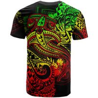 Polynesian T Shirt Reggae Shark Polynesian Tattoo - Polynesian Pride