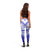 American Samoa Polynesian Women's Leggings - Bald Eagle (Blue) - Polynesian Pride