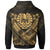 Tahiti Custom Polynesian Zip up Hoodie Tahiti Gold Seal Camisole Hibiscus Style - Polynesian Pride