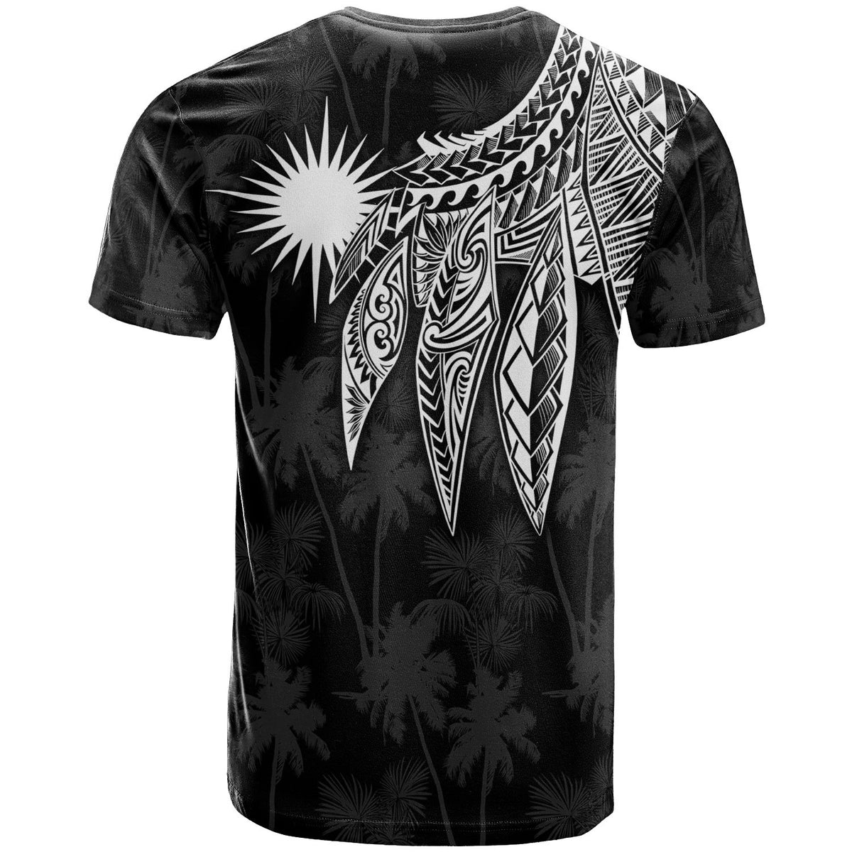 Marshall Islands Custom T Shirt Polynesian Wings (White) - Polynesian Pride