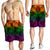 Polynesian Men's Shorts - Green Hibiscus Patterns - Polynesian Pride