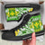 Hawaii Polynesian High Top Shoe - Hawaiian Pattern With Seal Universal Fit Green - Polynesian Pride