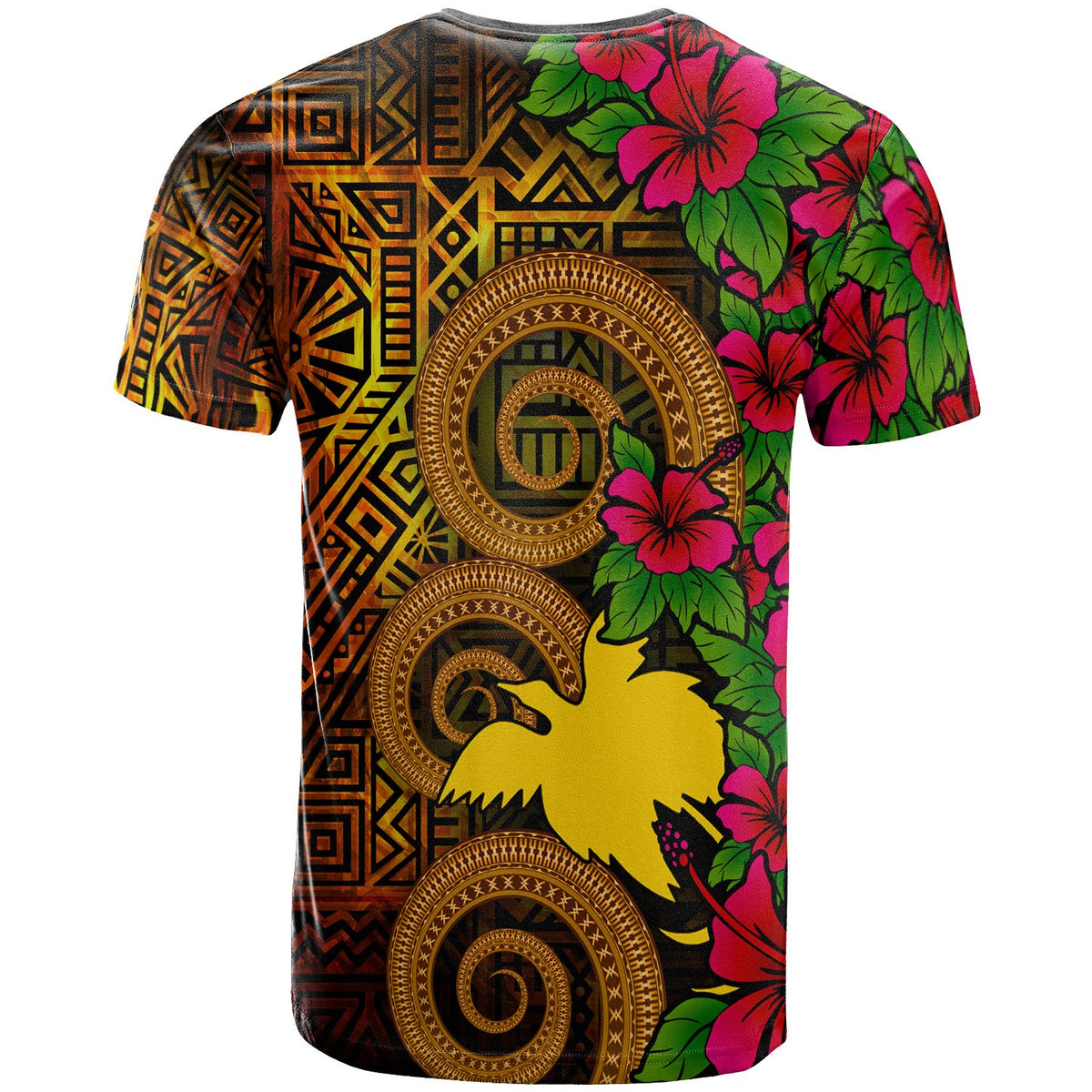 Papua New Guinea Polynesian T Shirt Hibiscus Vintage - Polynesian Pride
