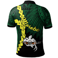 Papua New Guinea Morobe Province Polynesian Custom Polo Shirt Tribal Wave Tattoo - Polynesian Pride