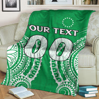 (Custom Personalised) Cook Islands Mitiaro Blanket - Tribal Pattern - LT12 - Polynesian Pride