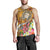 Fiji Custom Personalised Men's Tank Top - Turtle Plumeria (Gold) - Polynesian Pride