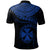 Wallis and Futuna Custom Polo Shirt Polynesian Waves (Blue) - Polynesian Pride