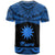 Nauru Polynesian Custom T Shirt Nauru Pride Blue Version - Polynesian Pride