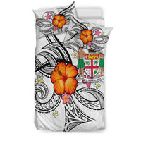 Fiji Bedding Set - Hibiscus With Tribal White - LT12 - Polynesian Pride