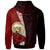 Hawaii Polynesian Zip up Hoodie Coat of Arm With Hibiscus - Polynesian Pride