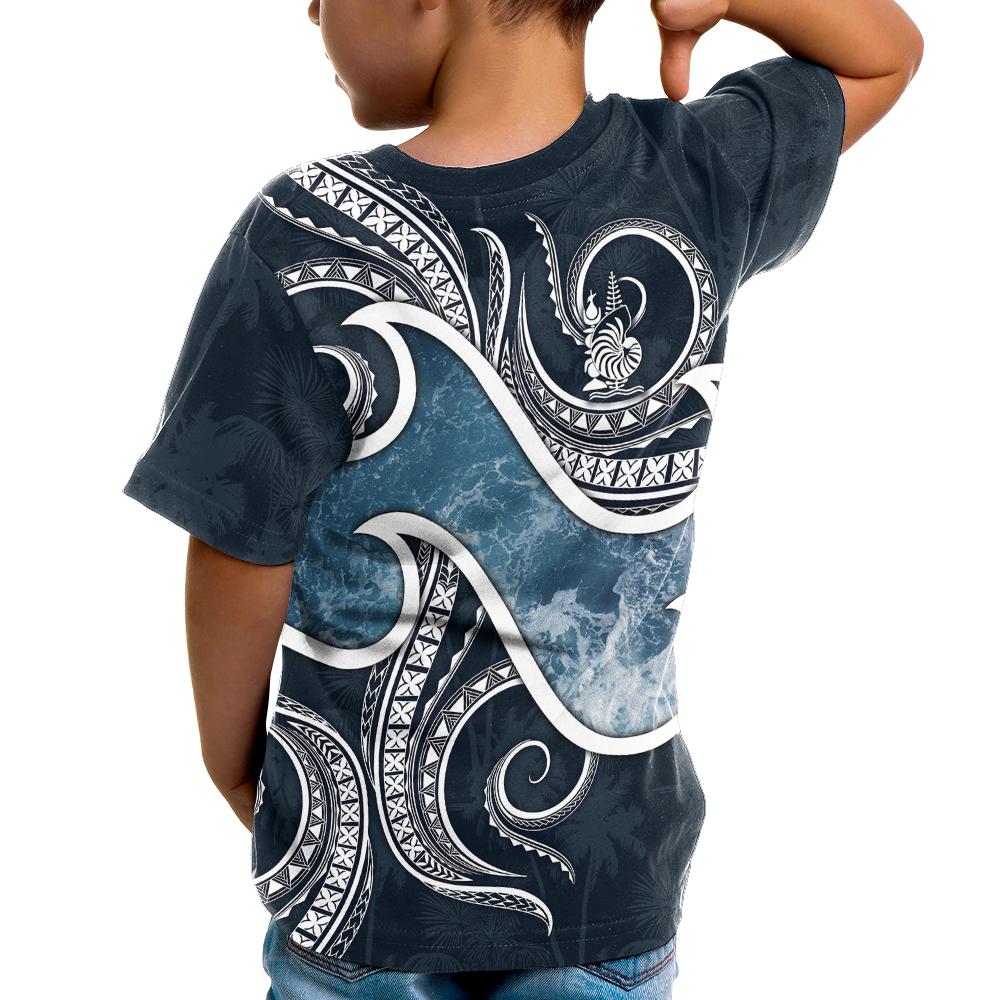 New Caledonia Polynesian T Shirt Ocean Style - Polynesian Pride