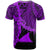 Tokelau Polynesian T Shirt Tribal Wave Tattoo Purple - Polynesian Pride