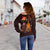 Papua New Guinea Polynesian Personalised Women's Off Shoulder Sweater - Legend of Papua New Guinea (Red) - Polynesian Pride