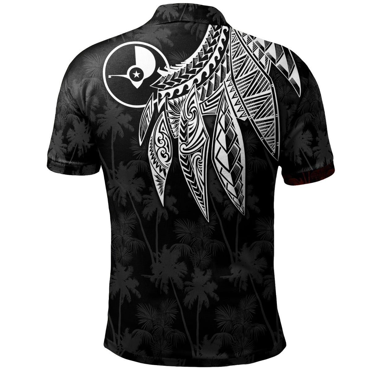 Yap Polo Polynesian Wings (White) - Polynesian Pride