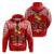 Mate Maa Tonga Sipi Tau Zip Hoodie LT12 Unisex Red - Polynesian Pride