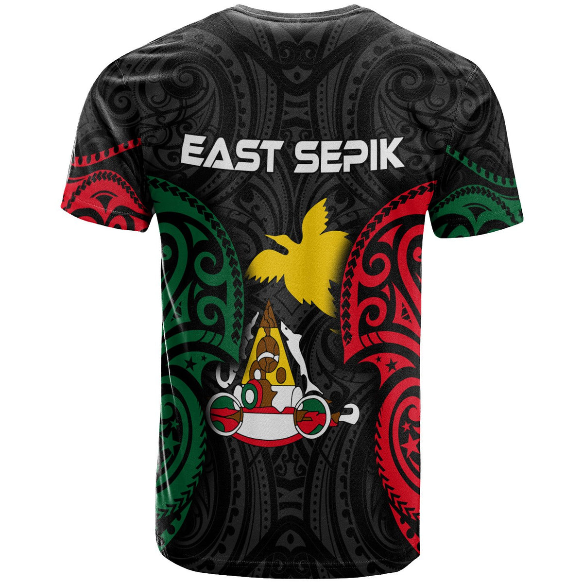 Papua New Guinea East Sepik Province Polynesian Custom T Shirt Spirit Version - Polynesian Pride