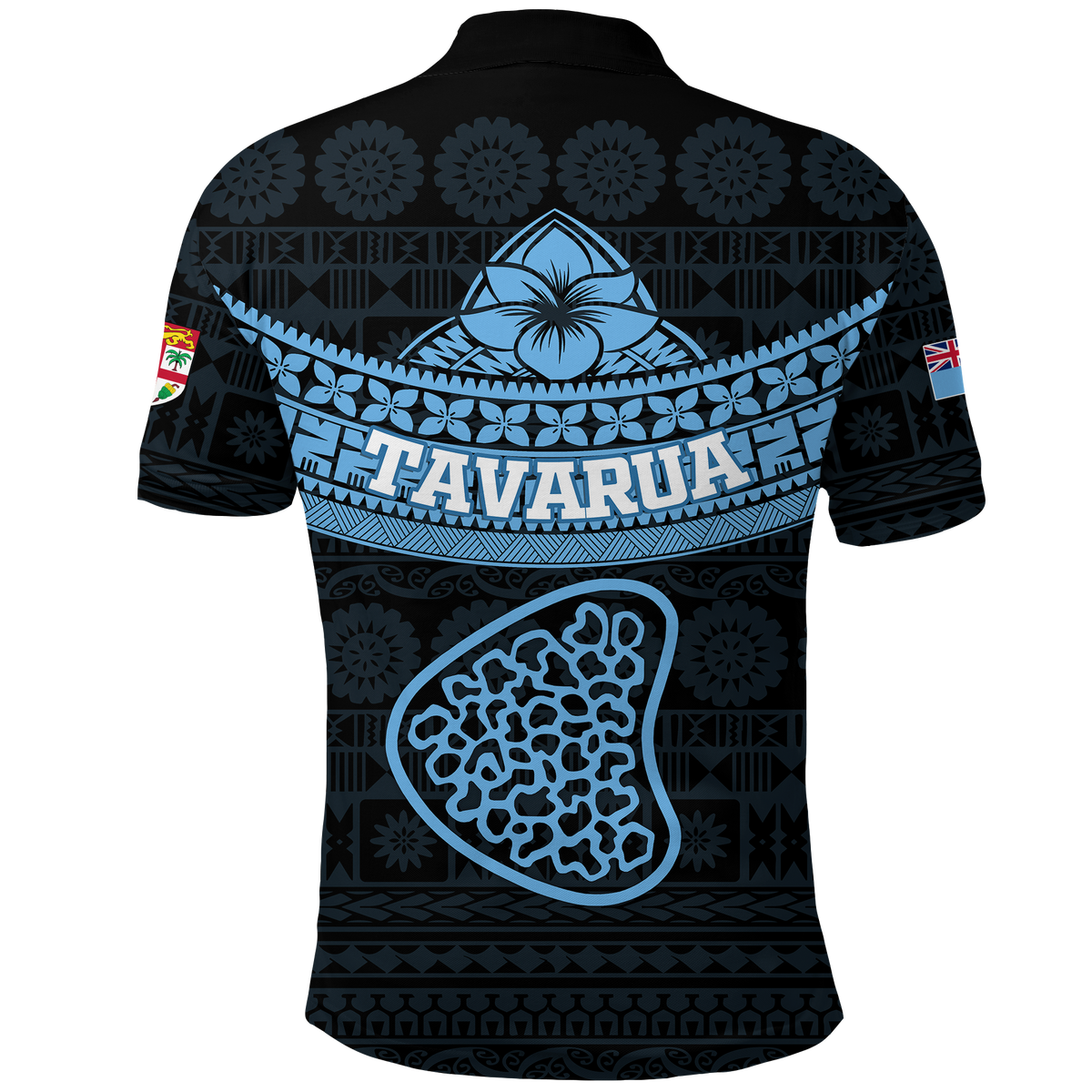 Tavarua Fiji Tapa Tribal Polo Shirt LT12 - Polynesian Pride