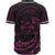 Fiji Polynesian Baseball Shirt - Pink Tribal Wave - Polynesian Pride