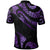 New Caledonia Polo Shirt Polynesian Tattoo Purple Version - Polynesian Pride