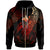 Papua New Guinea Polynesian Zip Hoodie Legend Red Version Unisex Black - Polynesian Pride