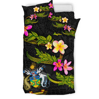 Solomon Islands Polynesian Bedding Set - Plumeria Tribal - Polynesian Pride