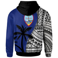 Guam Custom Hoodie Coat of Arm and Polynesian Patterns - Polynesian Pride